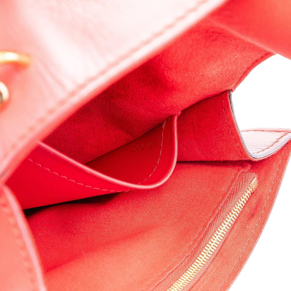 Louis Vuitton B Louis Vuitton Red Calf Leather Louise Chain MM France