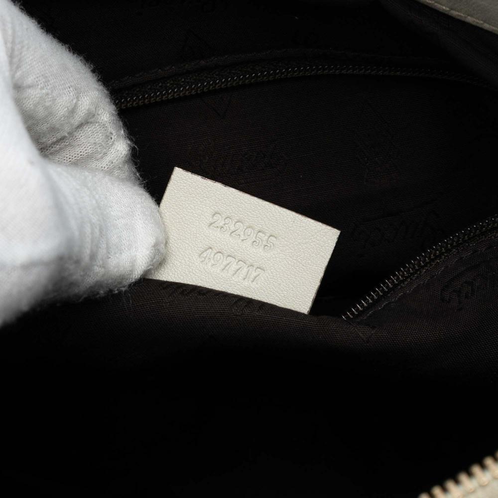 Gucci B Gucci White Off White Calf Leather Guccissima Sukey Shoulder Bag Italy