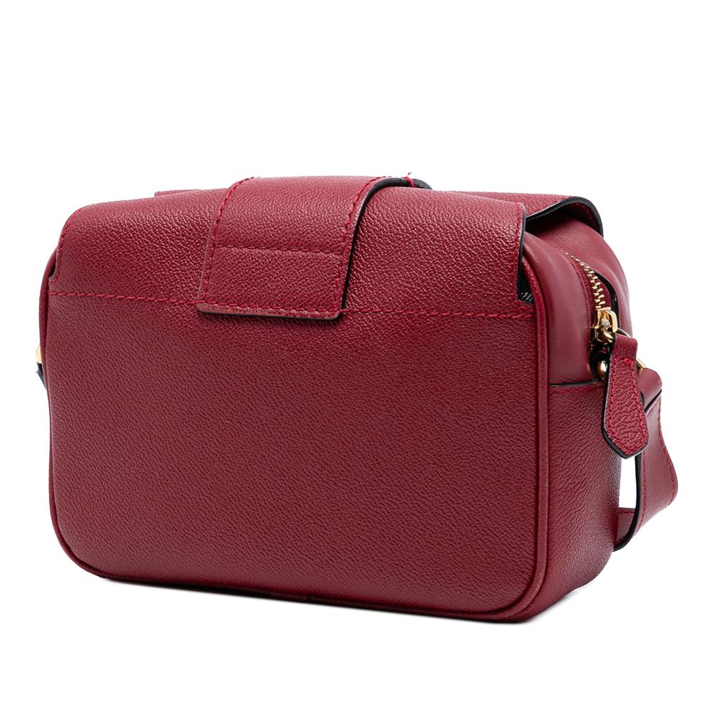 Burberry B Burberry Red Calf Leather Small Soft Grained skin Buckle Crossbody Romania
