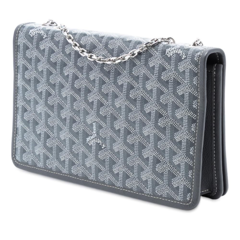 Goyard AB Goyard Gray Coated Canvas Fabric Goyardine Alexandre III France