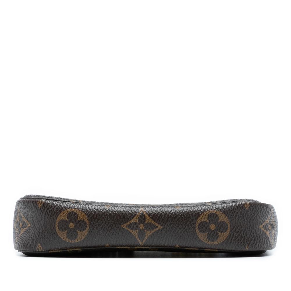 Louis Vuitton B Louis Vuitton Brown Monogram Canvas Fabric Monogram Mini Pochette Accessoires France