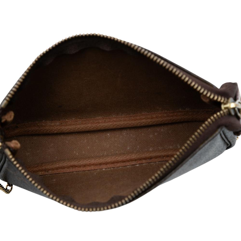 Louis Vuitton B Louis Vuitton Brown Monogram Canvas Fabric Monogram Mini Pochette Accessoires France