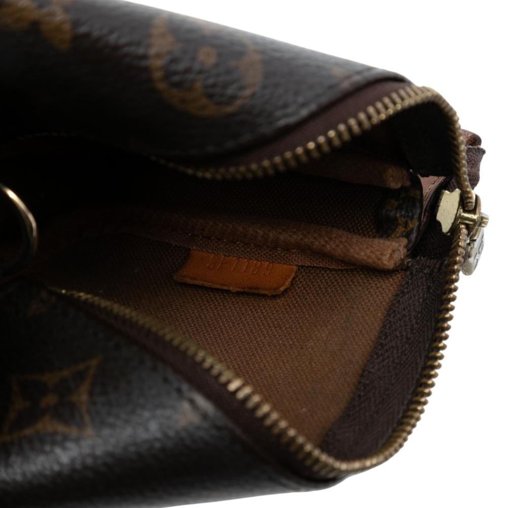 Louis Vuitton B Louis Vuitton Brown Monogram Canvas Fabric Monogram Mini Pochette Accessoires France