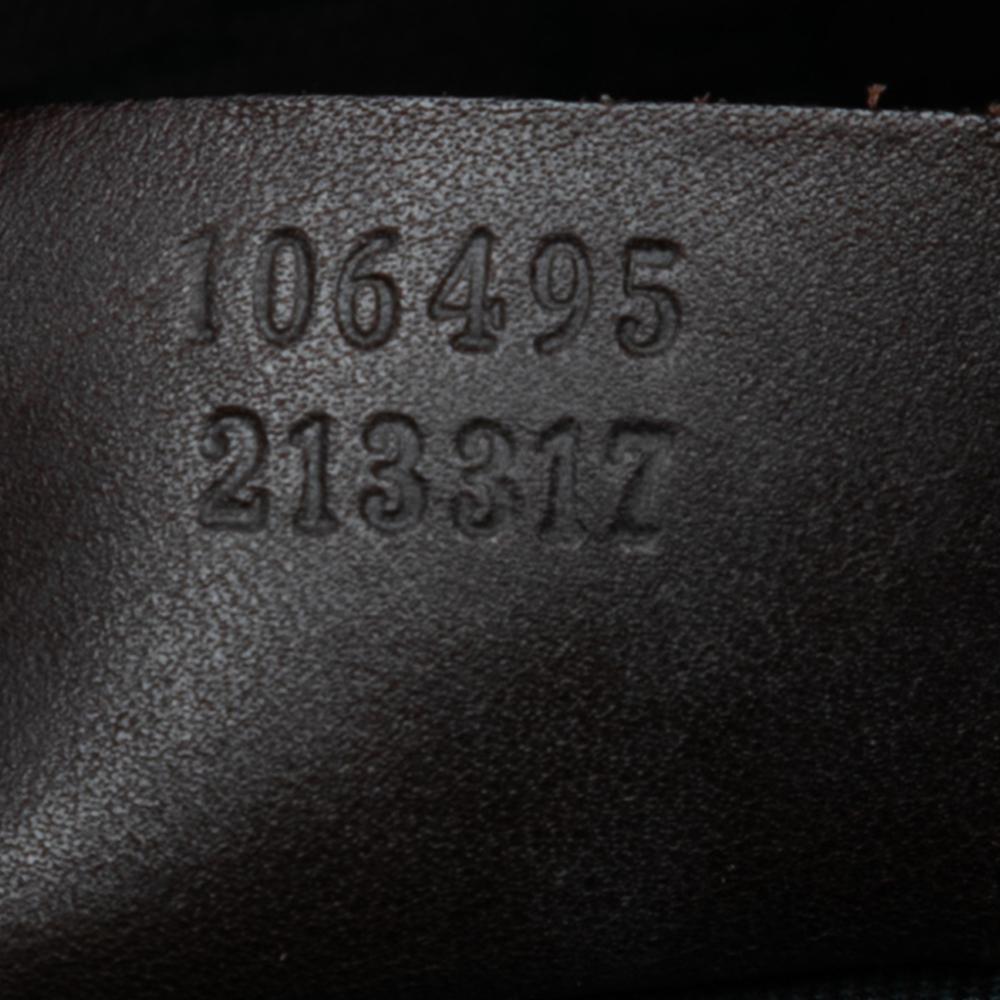 Gucci AB Gucci Brown Beige Canvas Fabric Shoulder Bag Italy