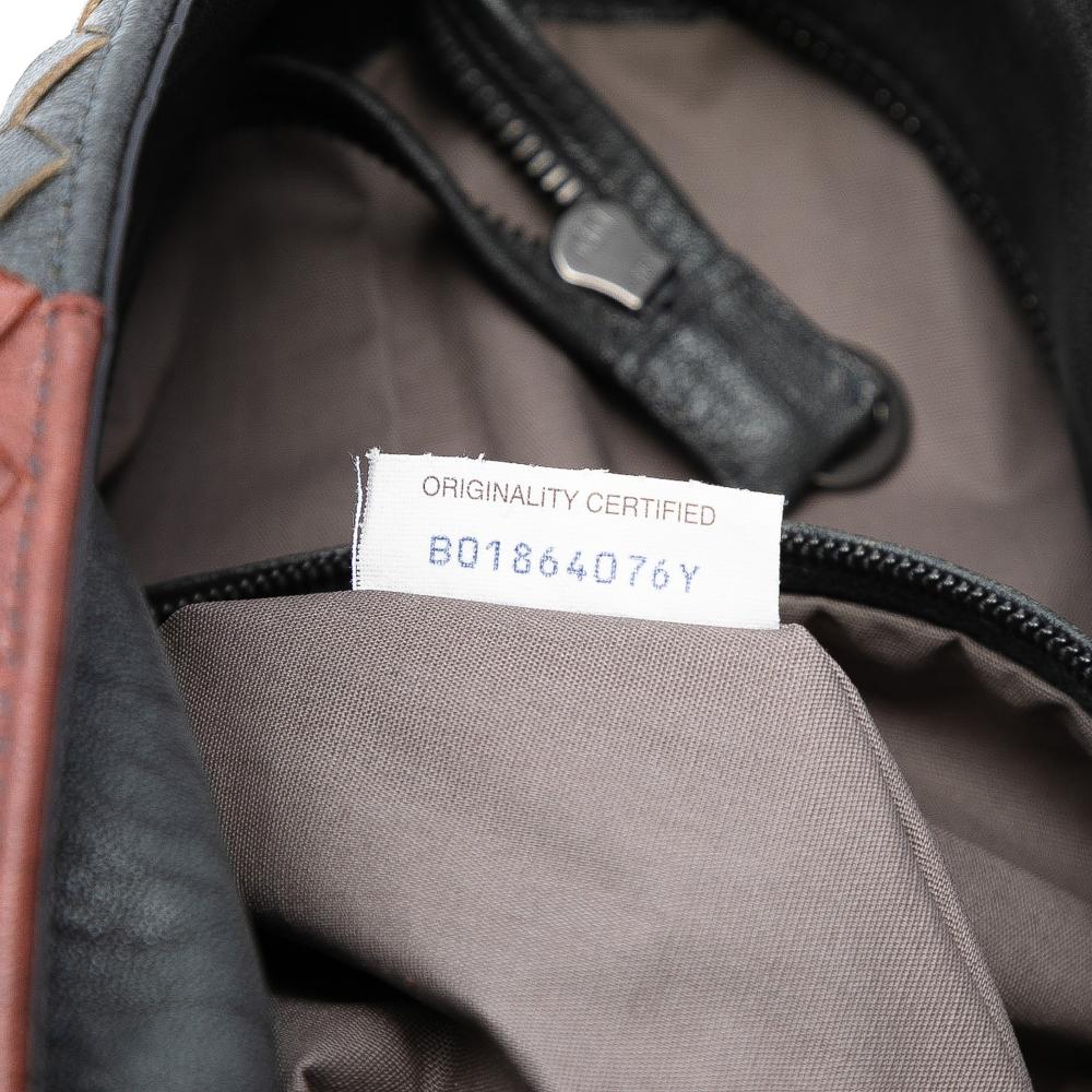 Bottega Veneta Gray Tricolor Nappa Intrecciato Convertible Tote Italy