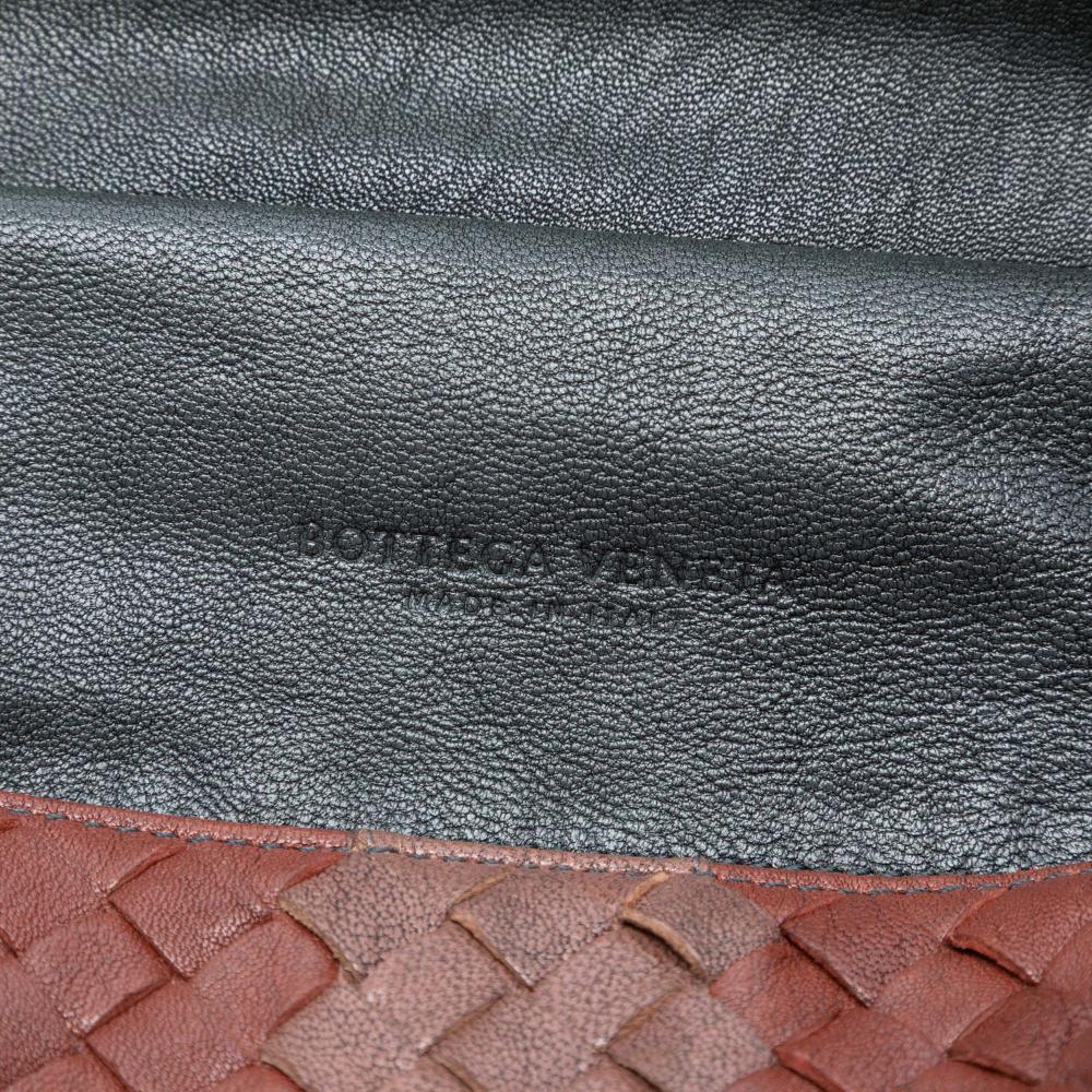 Bottega Veneta Gray Tricolor Nappa Intrecciato Convertible Tote Italy
