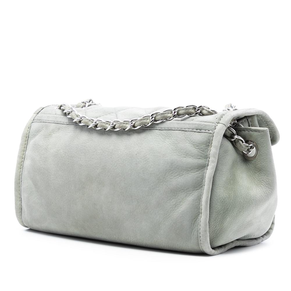 Chanel B Chanel Gray Calf Leather skin French Riviera Shoulder Bag France