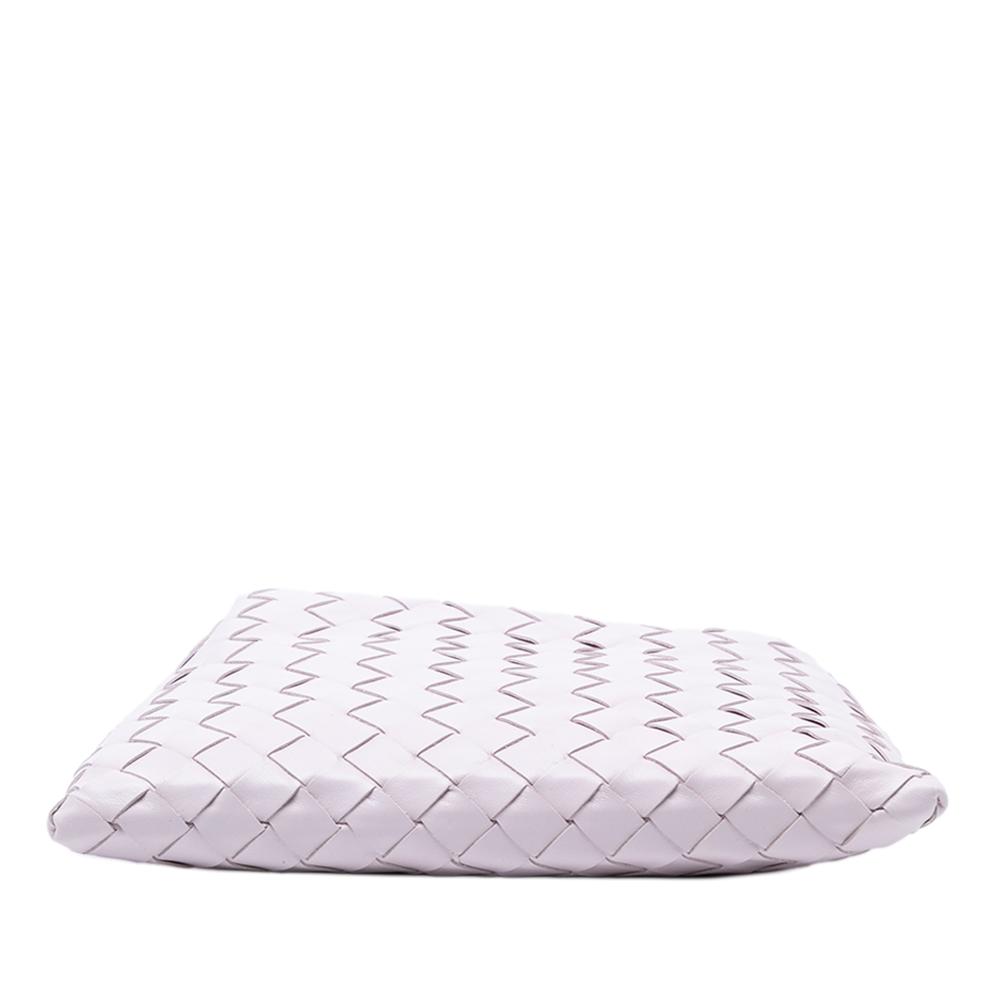 Bottega Veneta AB Bottega Veneta Pink Light Pink Calf Leather Mini skin Intrecciato Hop Satchel Italy