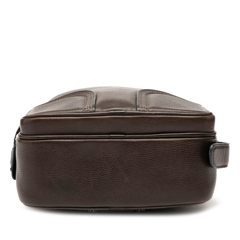 Louis Vuitton B Louis Vuitton Brown Dark Brown Calf Leather Bequia Trotter MM Italy