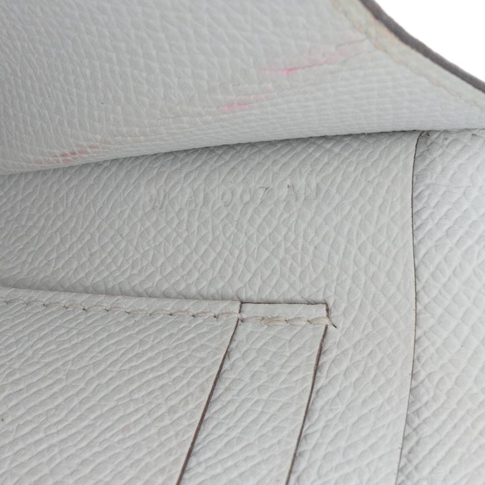 Hermès AB Hermès Gray Light Gray Calf Leather Epsom Maillon To Go Wallet France