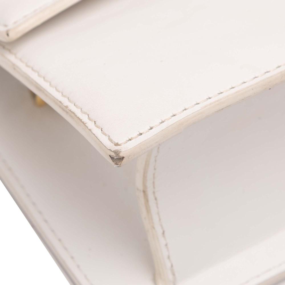 Jacquemus B Jacquemus White Ivory Calf Leather Le Chiquito Noeud Italy