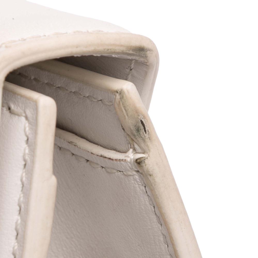 Jacquemus B Jacquemus White Ivory Calf Leather Le Chiquito Noeud Italy