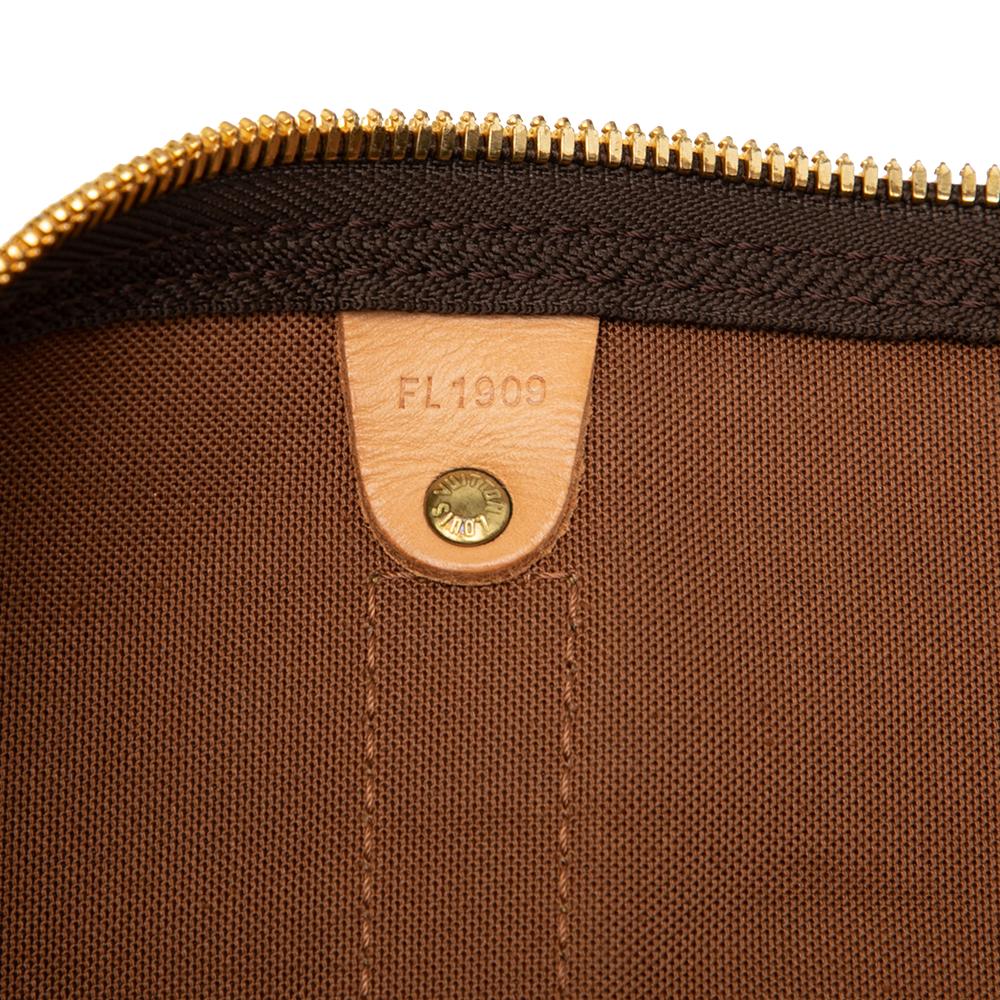 Louis Vuitton B Louis Vuitton Brown Monogram Canvas Fabric Monogram Keepall 50 France