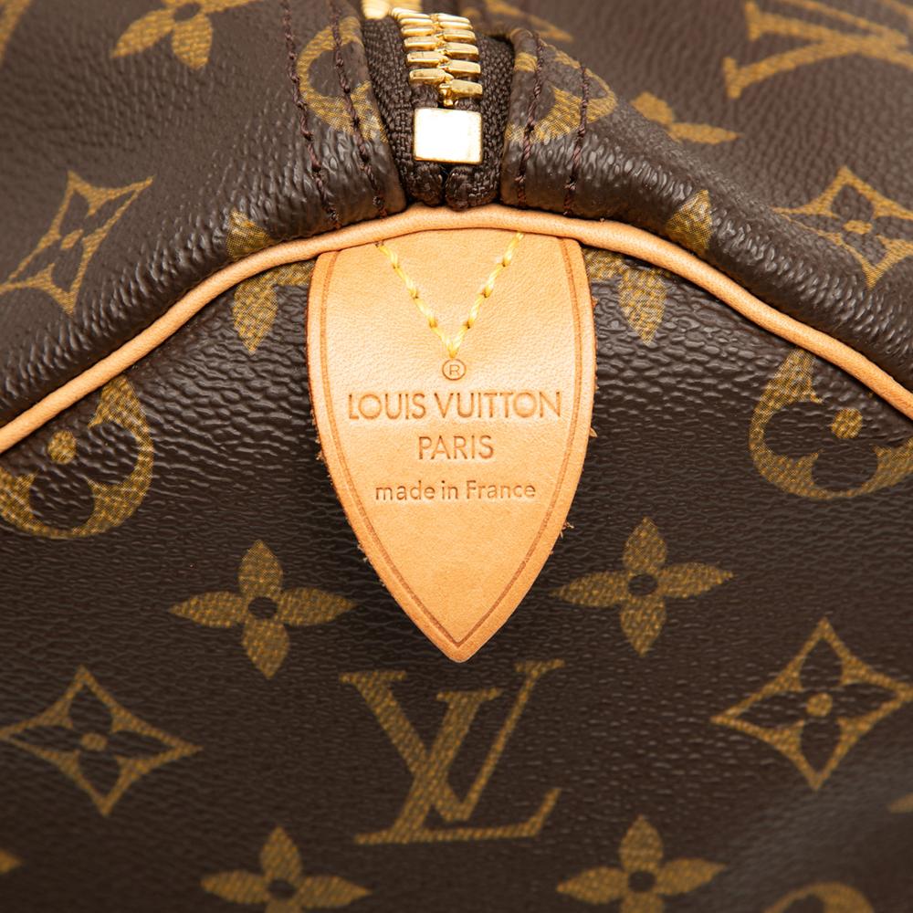 Louis Vuitton B Louis Vuitton Brown Monogram Canvas Fabric Monogram Keepall 50 France