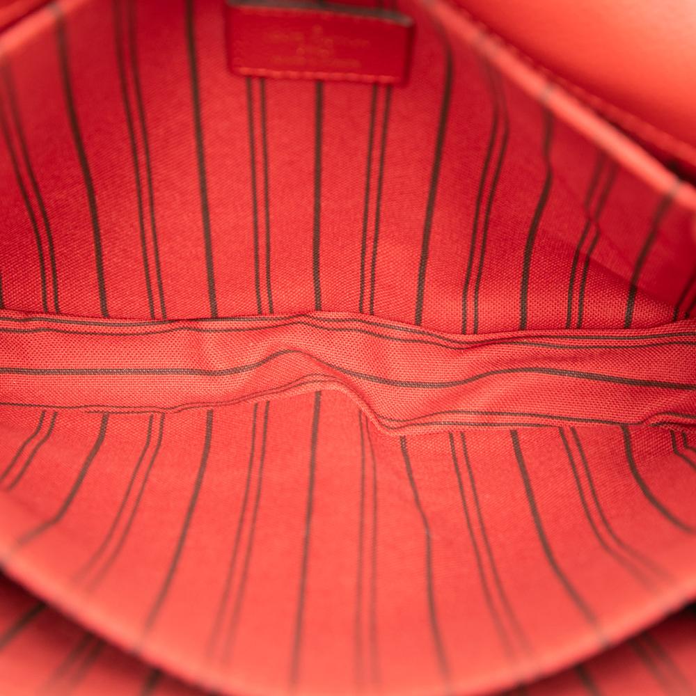 Louis Vuitton B Louis Vuitton Red Monogram Empreinte Leather Pochette Metis France