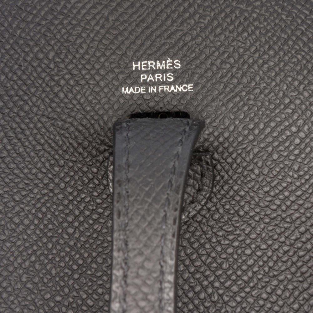 Hermès AB Hermès Black Calf Leather Epsom Evelyne 16 France