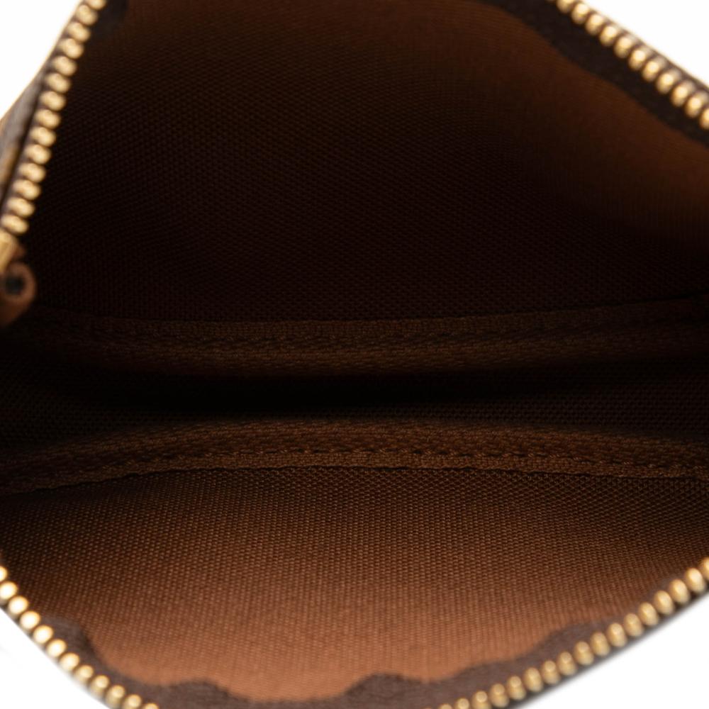 Louis Vuitton AB Louis Vuitton Brown Monogram Canvas Fabric Monogram Mini Pochette Accessoires France