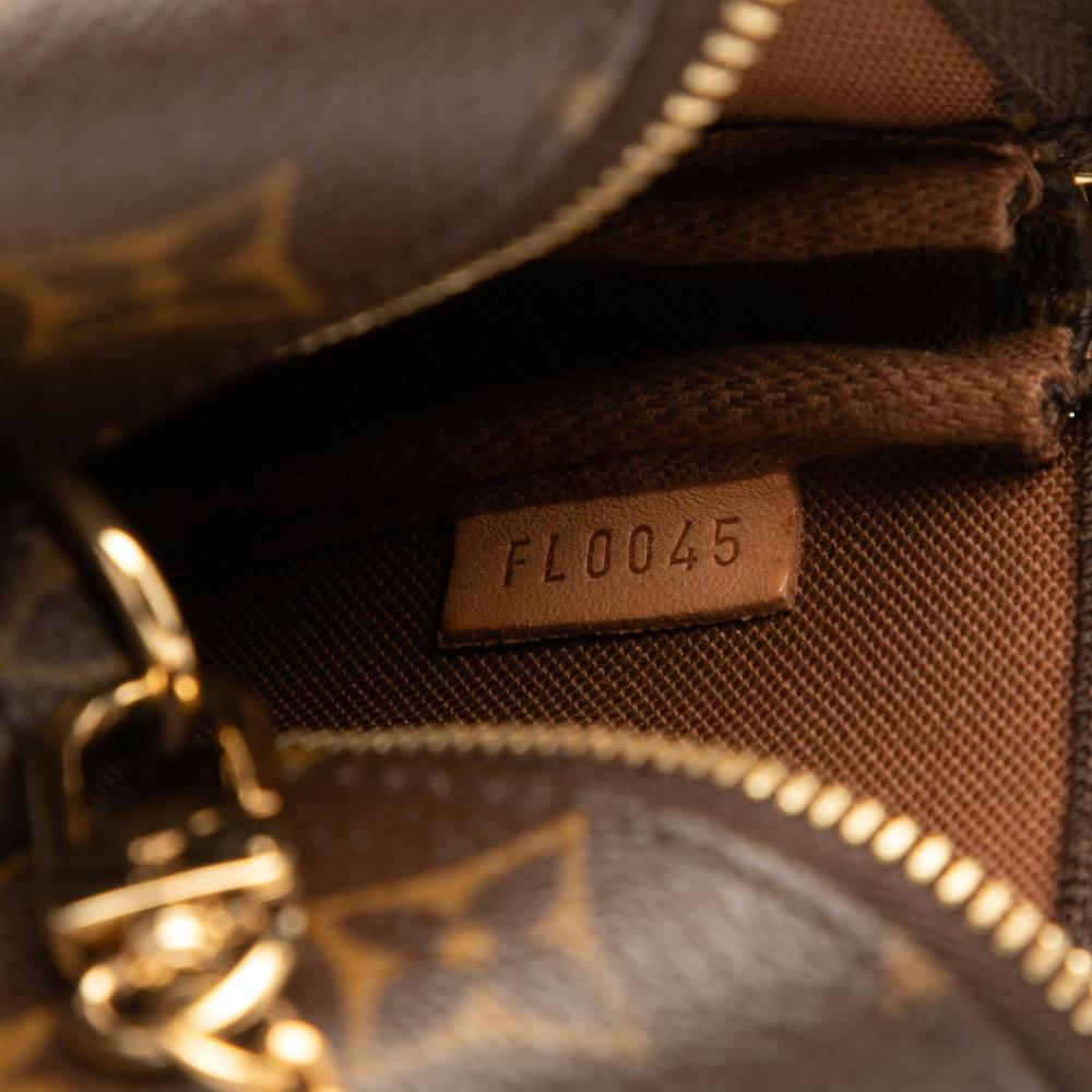 Louis Vuitton AB Louis Vuitton Brown Monogram Canvas Fabric Monogram Mini Pochette Accessoires France