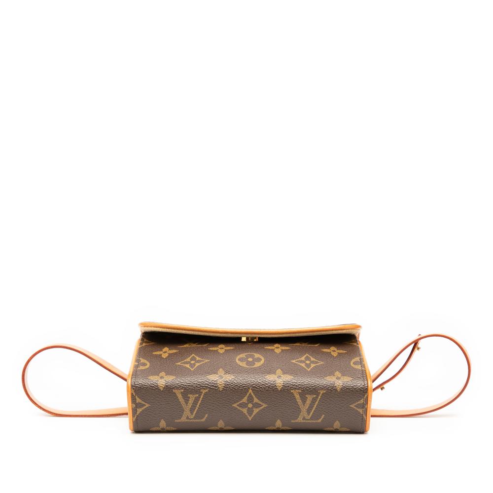 Louis Vuitton B Louis Vuitton Brown Monogram Canvas Fabric Monogram Pochette Florentine France