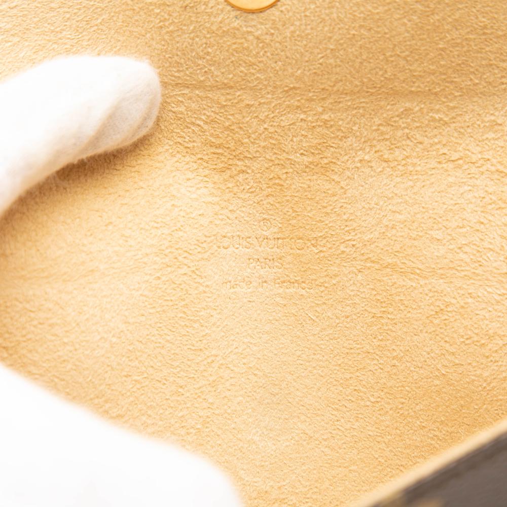 Louis Vuitton B Louis Vuitton Brown Monogram Canvas Fabric Monogram Pochette Florentine France