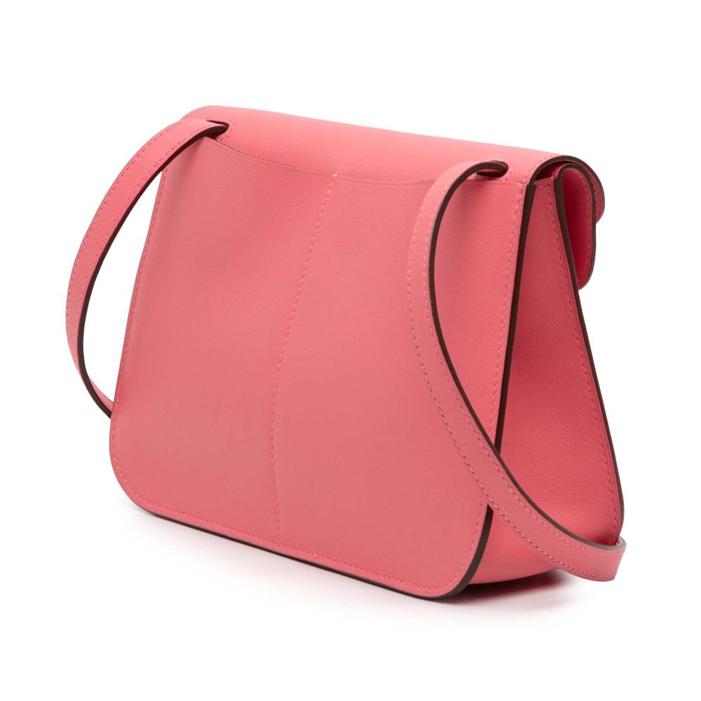 Hermès AB Hermès Pink Calf Leather Mini Swift Halzan 22 France