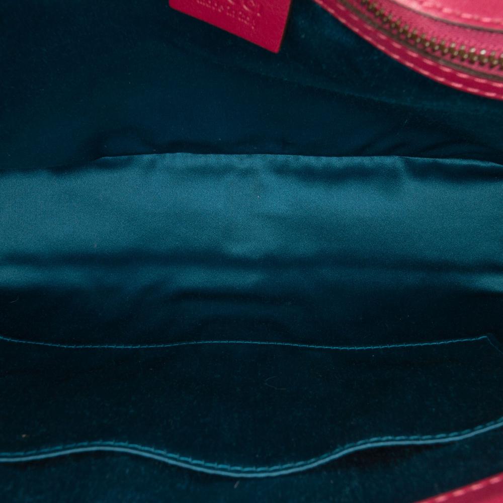 Gucci B Gucci Pink Velvet Fabric Large GG Marmont Matelasse Embroidered Blind For Love Shoulder Bag Italy