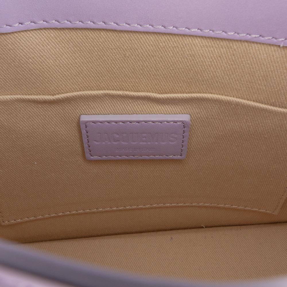 Jacquemus AB Jacquemus Purple Calf Leather Smooth skin Le Grand Chiquito Italy