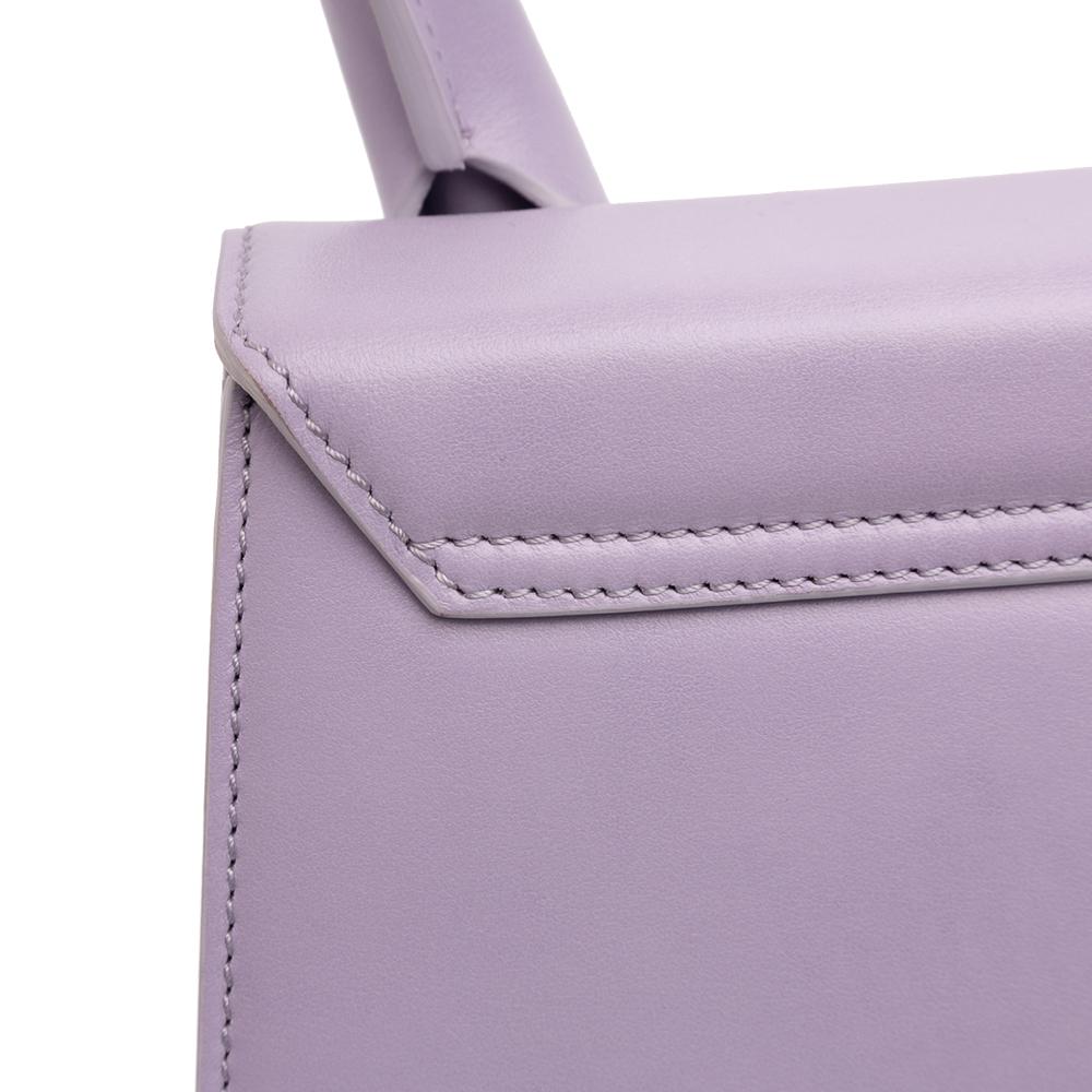 Jacquemus AB Jacquemus Purple Calf Leather Smooth skin Le Grand Chiquito Italy