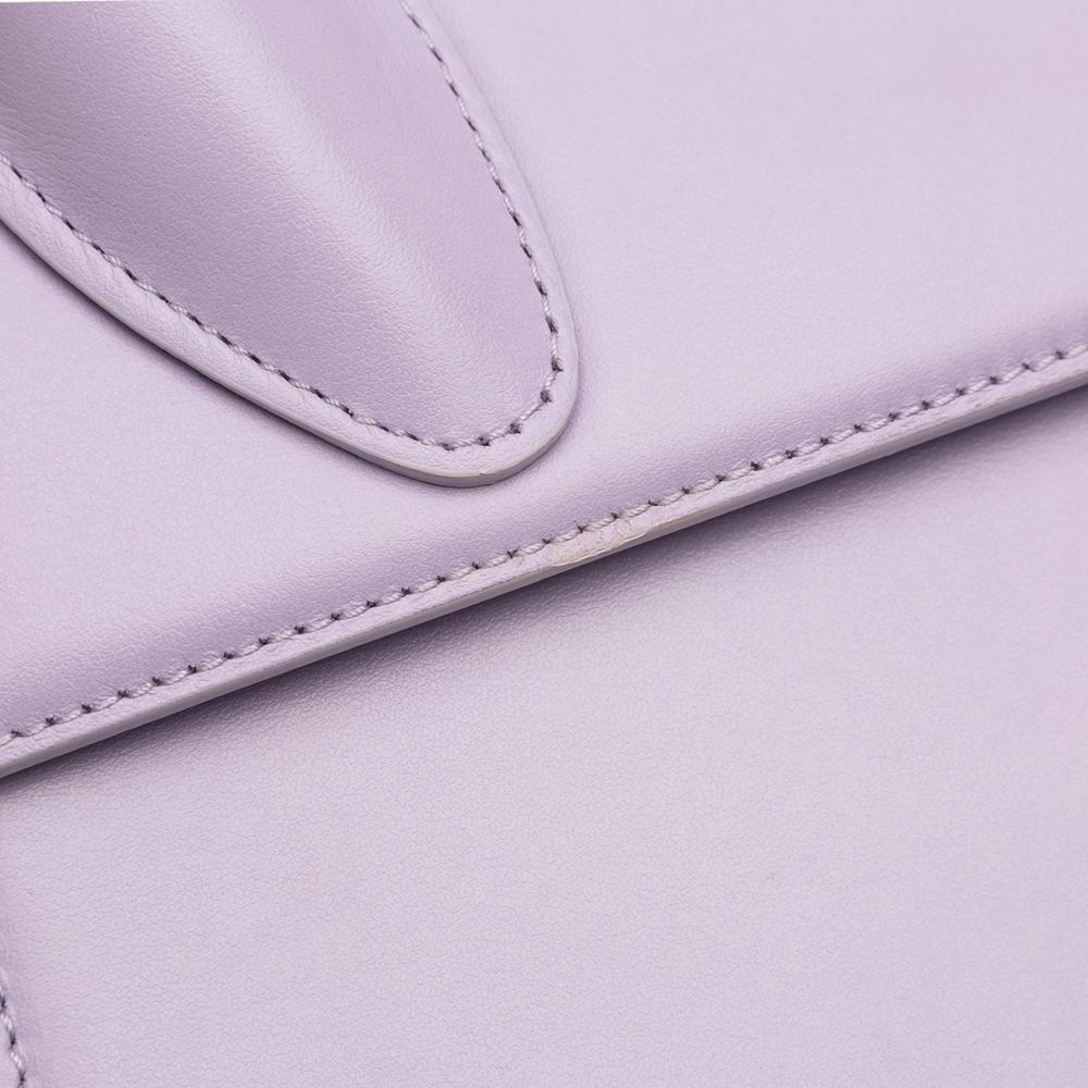 Jacquemus AB Jacquemus Purple Calf Leather Smooth skin Le Grand Chiquito Italy