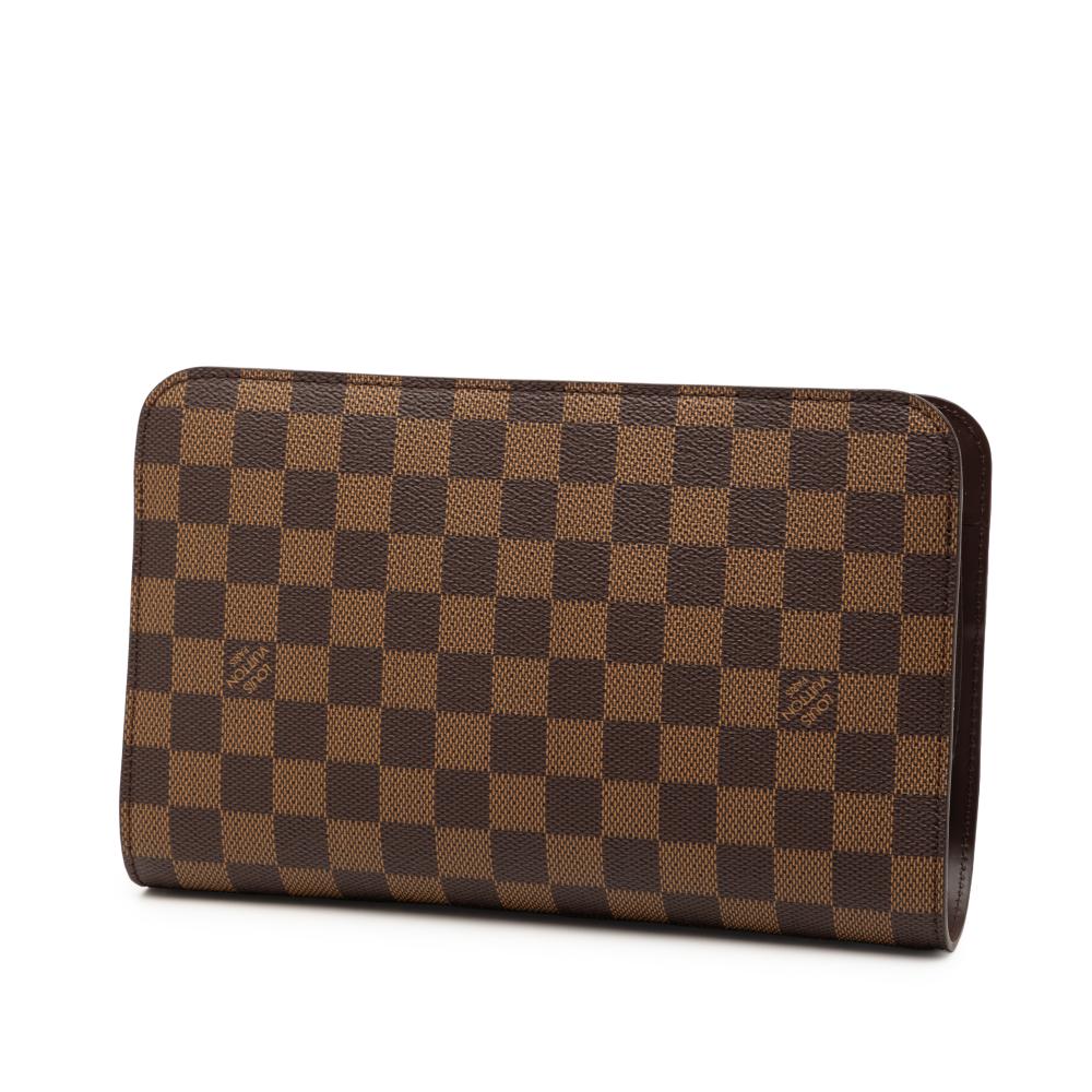 Louis Vuitton AB Louis Vuitton Brown Damier Canvas Fabric Damier Ebene Saint Louis Pochette France