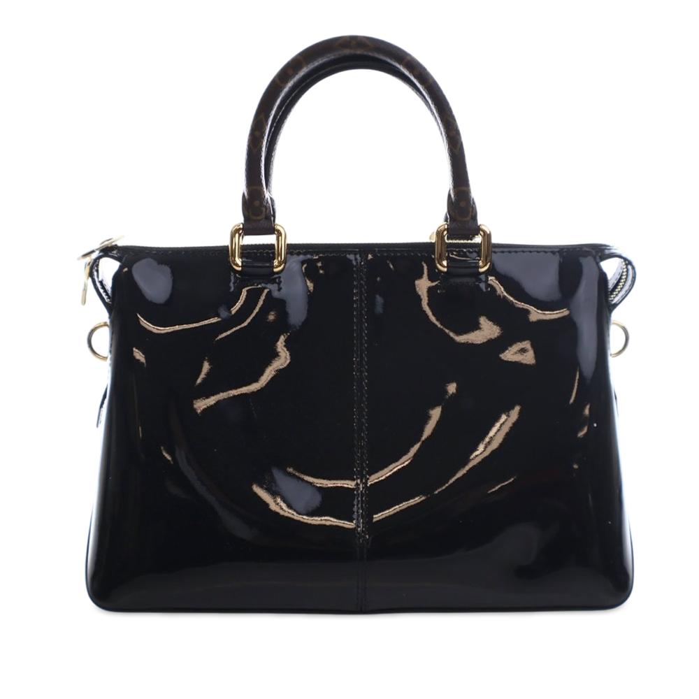 Louis Vuitton AB Louis Vuitton Black Vernis Leather Leather Vernis Miroir Tote France