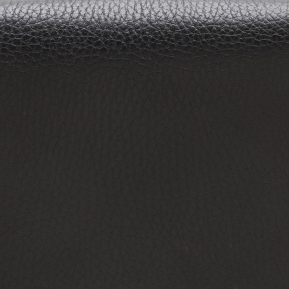 Gucci B Gucci Black Calf Leather Small Dollar skin Interlocking G Crossbody Italy