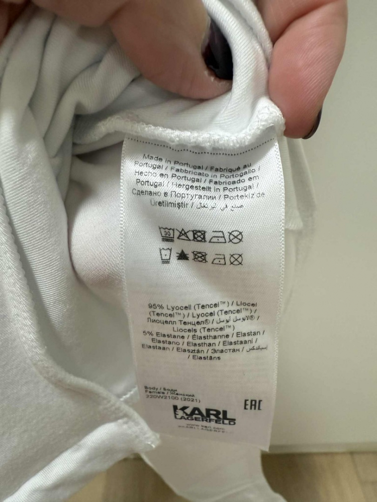 Karl Lagerfeld BODY KARL LAGERFELD LOGO BODY WHITE