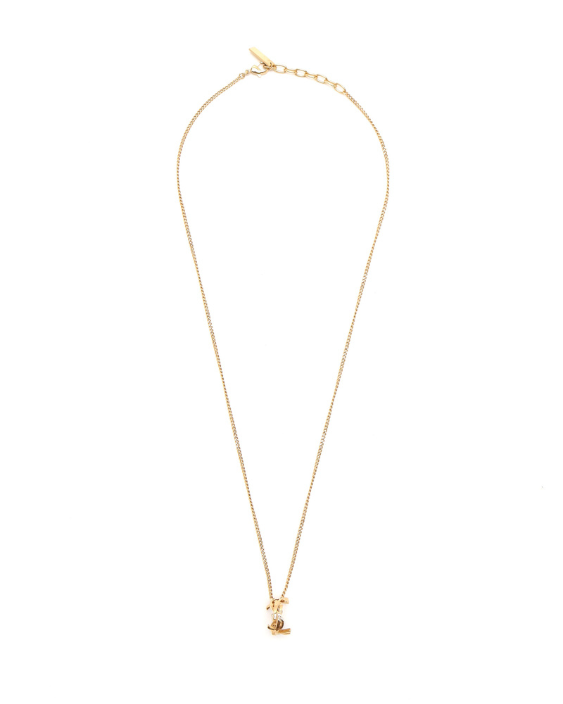 Saint Laurent Monogram Twist Necklace