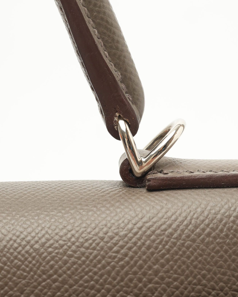 Hermès Kelly II 28 Sellier Etain Epsom Bag