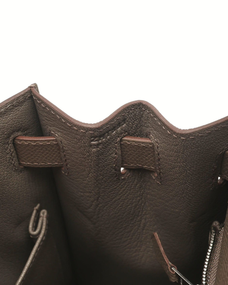Hermès Kelly II 28 Sellier Etain Epsom Bag