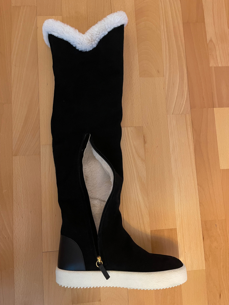 Giuseppe Zanotti Gefütterte Cuissard-Stiefel