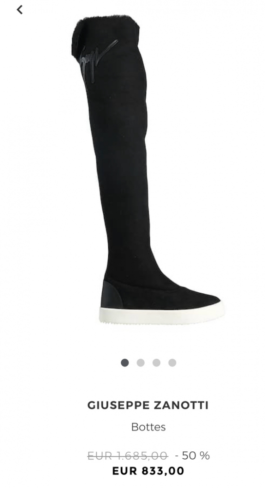 Giuseppe Zanotti Gefütterte Cuissard-Stiefel