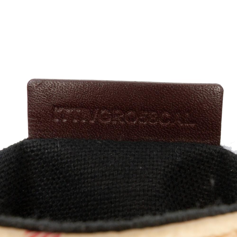 Burberry B Burberry Brown Beige Coated Canvas Fabric Haymarket Check Flap Crossbody Italy