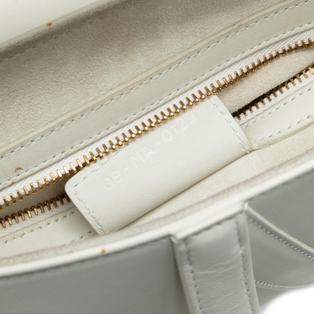 Christian Dior AB Dior White Calf Leather Ultra Matte skin Saddle Bag Italy