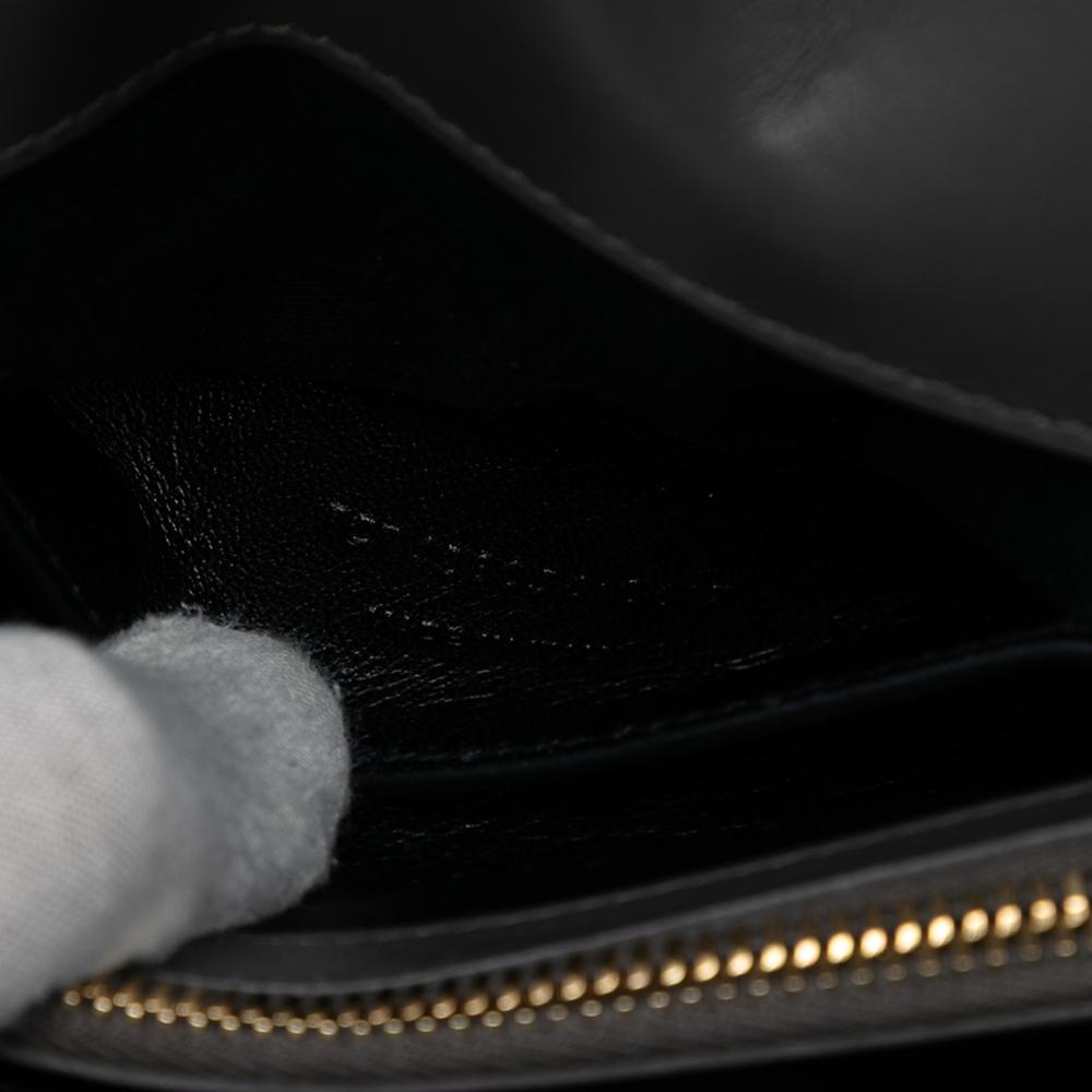 Saint Laurent Gray Medium Calfskin and Suede Chevron Monogram College Satchel Italy