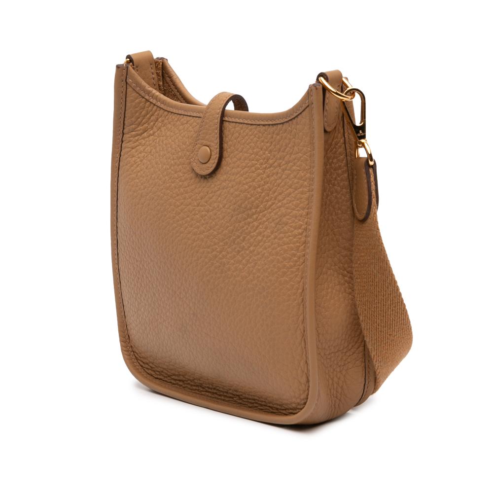 Hermès AB Hermès Brown Calf Leather Clemence Evelyne 16 TPM France
