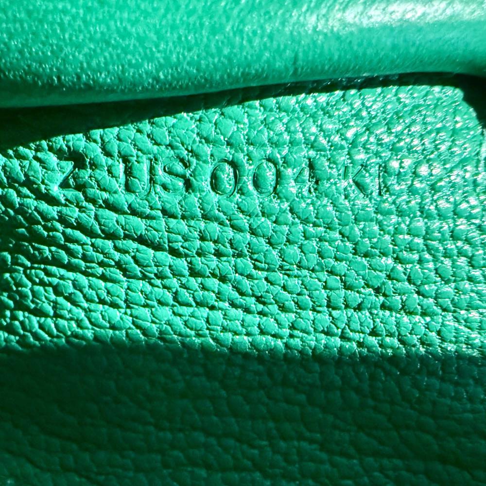 Hermès AB Hermès Green Goatskin Leather Chevre Mysore Kelly To Go Wallet France