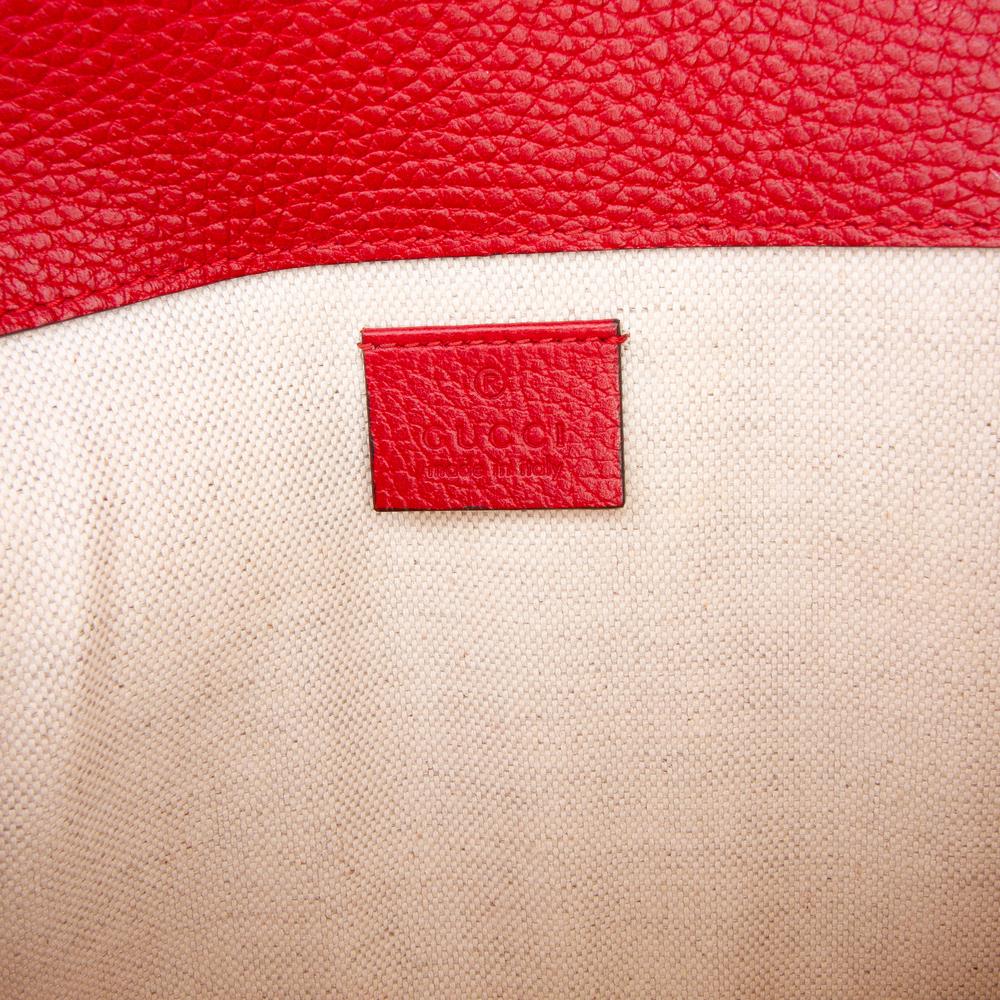 Gucci AB Gucci Red Calf Leather Small Dionysus Shoulder Bag Italy