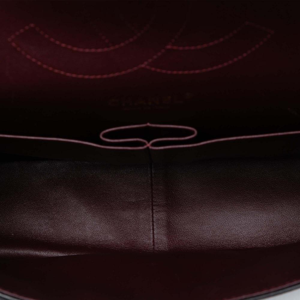 Chanel AB Chanel Black Lambskin Leather Leather Jumbo Classic Lambskin Double Flap Italy