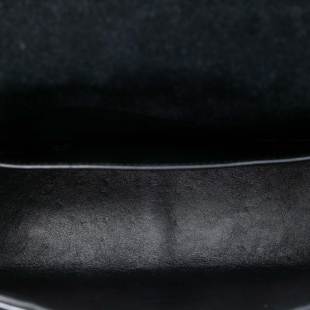 Saint Laurent B Saint Laurent Black Patent Leather Leather Large Patent Vicky Crossbody Italy