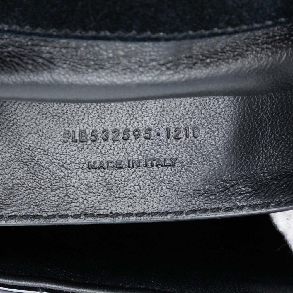 Saint Laurent B Saint Laurent Black Patent Leather Leather Large Patent Vicky Crossbody Italy