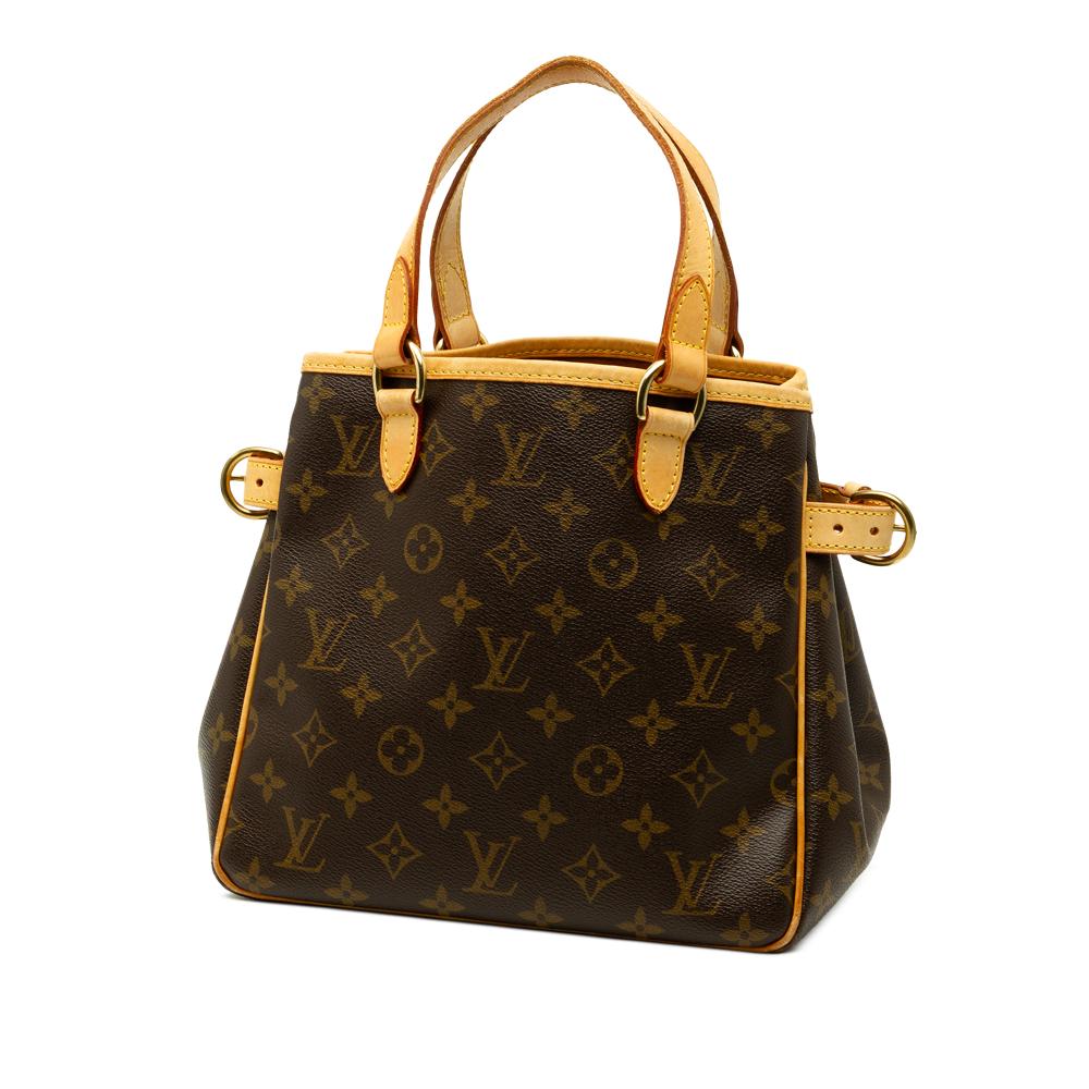 Louis Vuitton B Louis Vuitton Brown Monogram Canvas Fabric Monogram Batignolles Vertical PM France