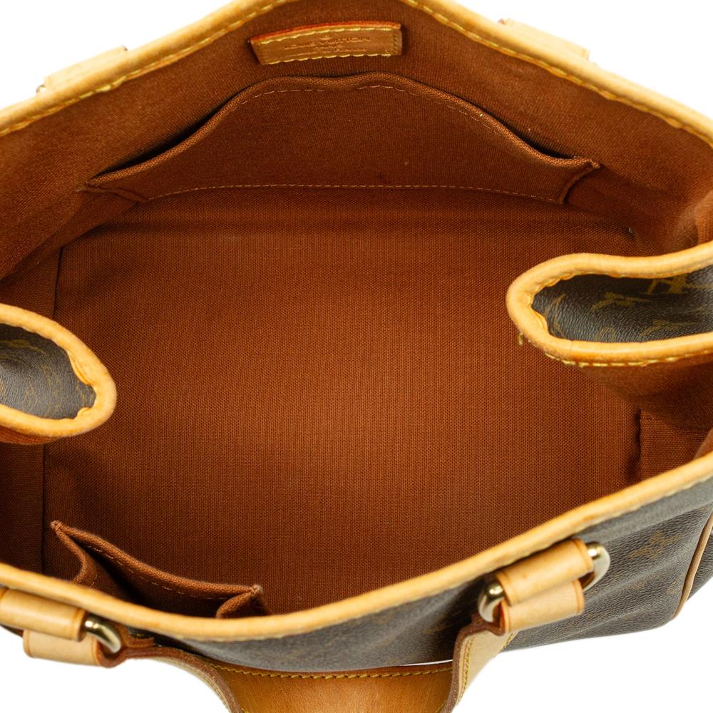 Louis Vuitton B Louis Vuitton Brown Monogram Canvas Fabric Monogram Batignolles Vertical PM France