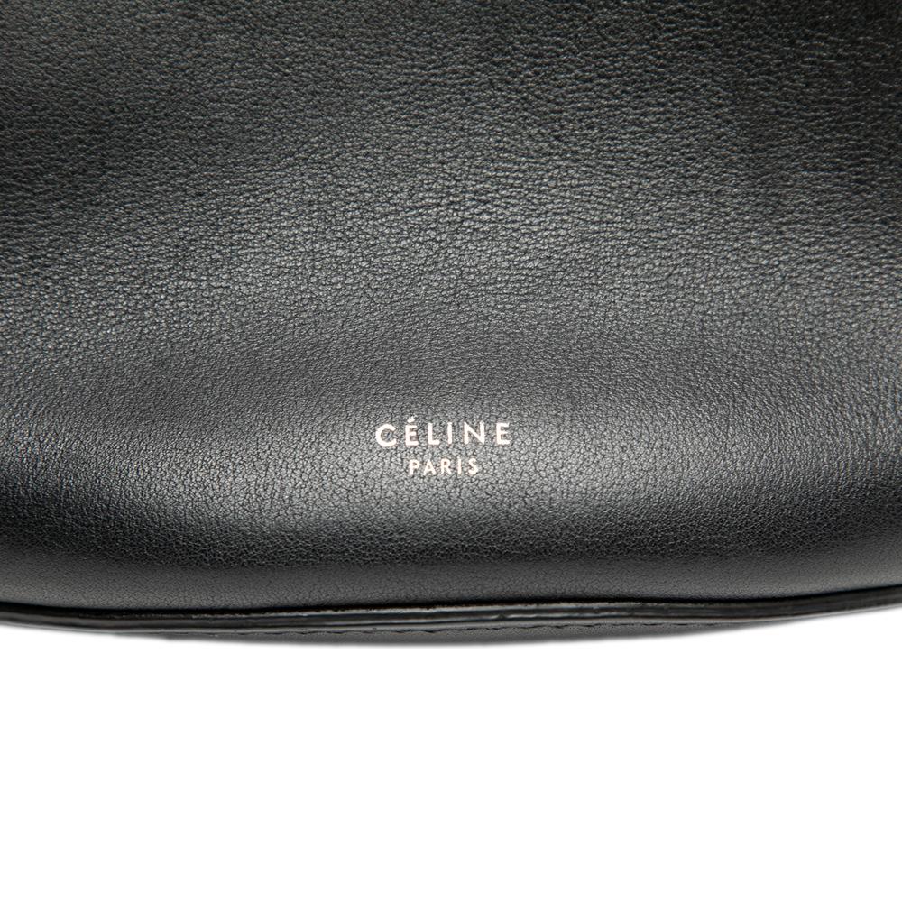 Celine B Celine Black Calf Leather Nano Big Bag Bucket Crossbody Italy